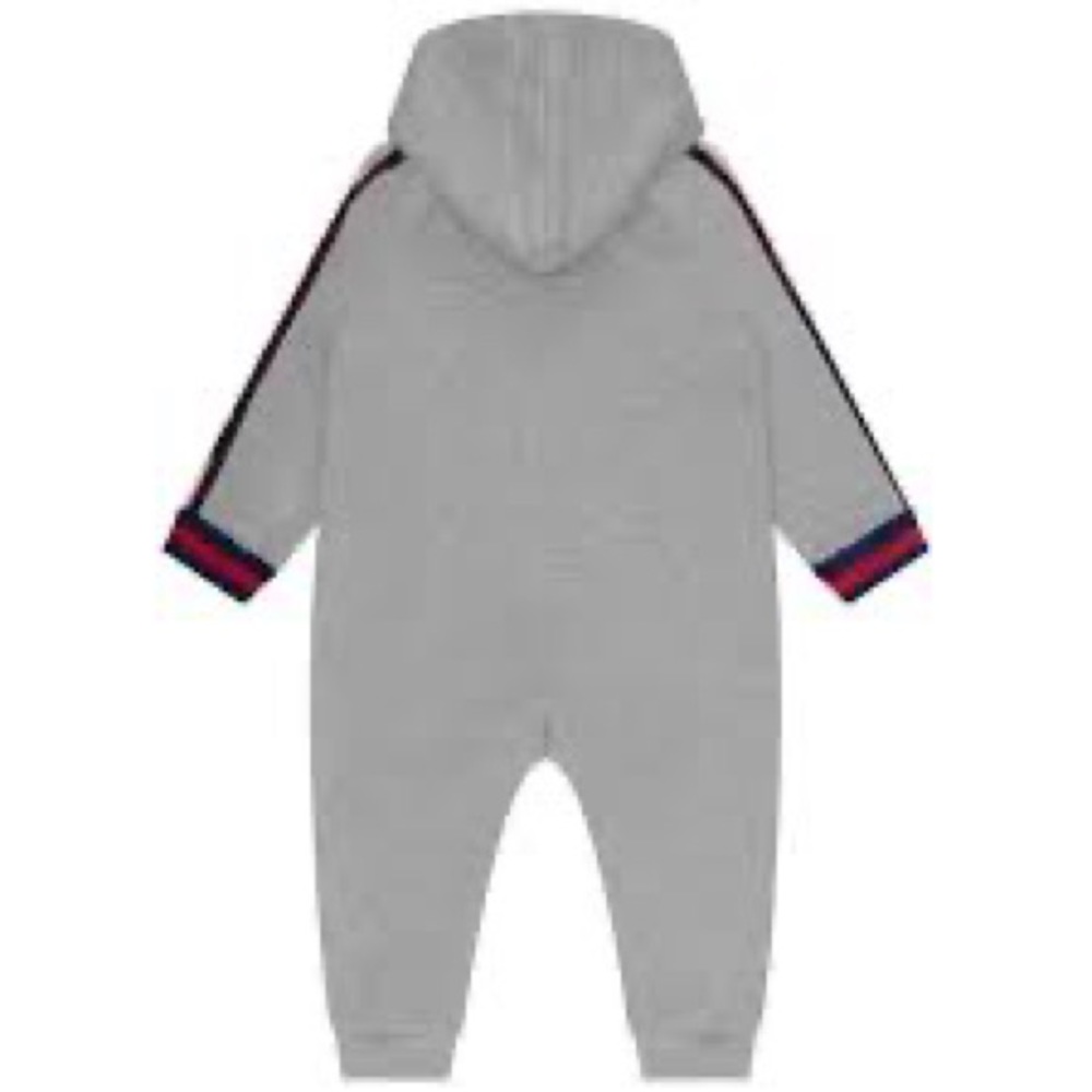 GUCCI BABY GREY HOODIE SLEEPSUIT - Picture 2 of 7